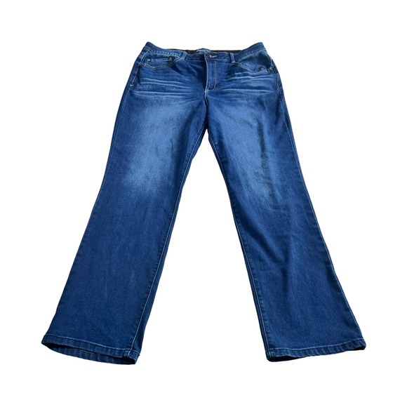 Democracy Denim - Democracy AB Solution High Rise Straight Leg Demin Jeans Medium Wash Size 16